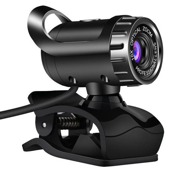 webcams a1 web camera usb high definition webcam cam 360 degree mic clip-on for youtube computer pc lapnotebook black